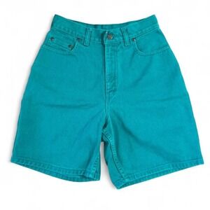 Vintage Northern Reflections teal denim shorts size 27